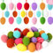 JULBEAR 24 Pcs Bunte Ostereier gepflückt Osterei mit Schaumfüllung Überraschung Ostereier Dekor für Girland Handwerk Home Tablett Party Dekoration(12 Farben,2 Größe)
