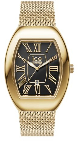 ICE-WATCH - Ice boliday Dome Metal mesh - Goldene Damenuhr mit Edelstahlarmband (Small)