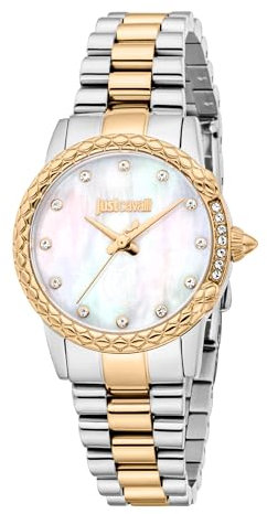 Just Cavalli Damen Analog Quarz Uhr mit Edelstahl Armband JC1L310M0095