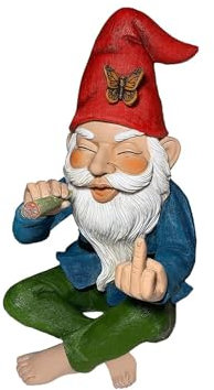 Gartenstatuen Gartenzwerge Outdoor Lustige Finger Rauchende Zwerge Dekoration Gartenzwerge Outdoor Statue Figur Lustige Gartenzwerge Hofzwerge Mittelfinger Zwerg Hof Ornamente Dekor