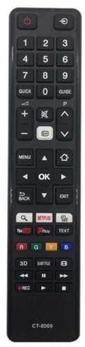 Compatible for toshiba ct-8069 remote Adapted to for toshiba ct8069 remote control tv 32D3653DB 32D3753DB 32L3753DB 32W3753DB 32W3753DG 40L3441 40L3443 40L3448