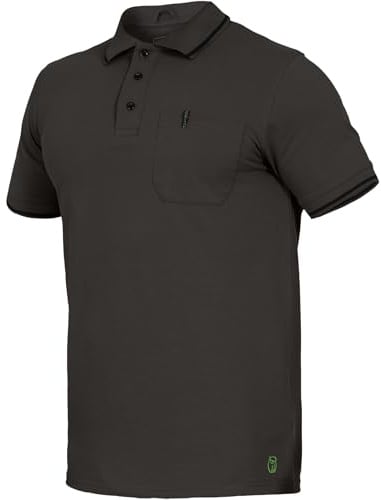 Leibwächter Polo-Shirt Herren Flex-Line – Poloshirt mit Brusttasche – Kurzarm Poloshirts mit 3 Knöpfen – 50% Baumwolle 50% Polyester – Sommer Arbeitsbekleidung für Herren