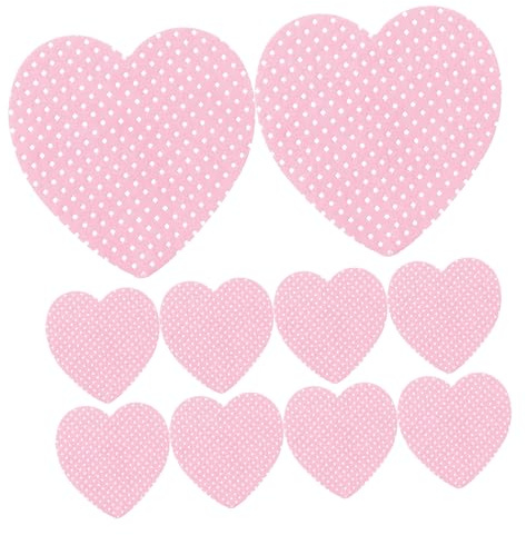 WEKAMOS 50 Pezzi Salvagocce Colla Cuore per Dipinti Diamante Panni Pulizia Adesivo Resistenti e Multifunzione per Strumenti DIY Tovaglioli Rimozione Colla Rapida e Duratura Rosa