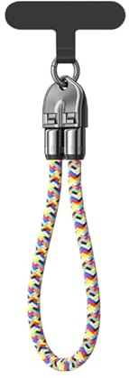 Plyisty 240W Keychain Short USB C Cable, Fast Charging & Data Transfer, Braided PD Cable Lanyard for Laptop, Phone & Wrist Strap Use (Colorful)