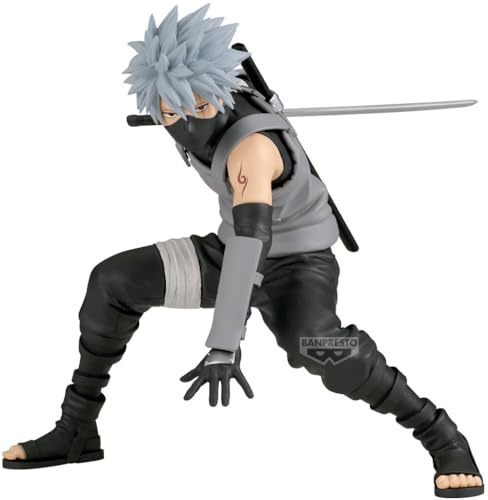 Banpresto Kakashi Hatake II Naruto Shippuden Actionfigur, 20 cm, PZ71679P, Mehrfarbig, Sammlerfigur, ideal für Anime-Fans