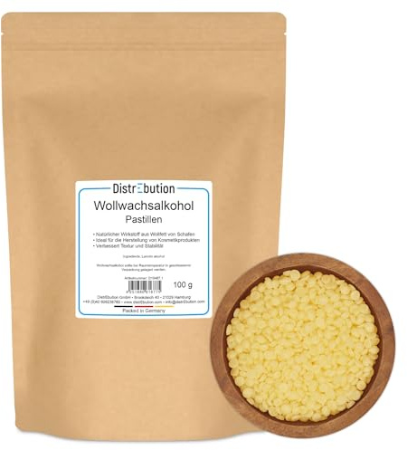 Wollwachsalkohol 100g - Lanolin Alcohol Emulgator für Kosmetik, Cremes, Lotionen, Salben & Hautpflege