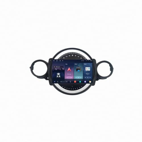 Carplay Display für BMW MINI Cooper R56 R60 2007-2014 OTA-Updates, Rückfahrkamera, Mirror Link, Bluetooth 5.0, Sprachsteuerung, GPS-Navigation, Fm, 4 Kern 1G+16G