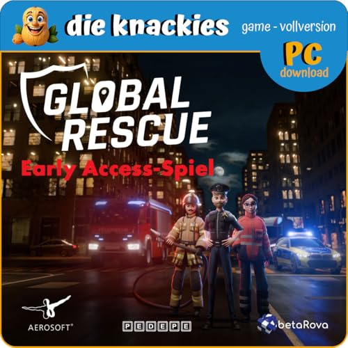 die knackies - Global Rescue für PC | Realistische Rettungsdienst-, Feuerwehr- und Polizei-Simulation mit echten 3D-Weltkarten | Aufbau-Strategie & Management-Spiel