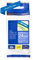 Brother TZE555 Nastro Laminato, 24 mm, Bianco/Blu