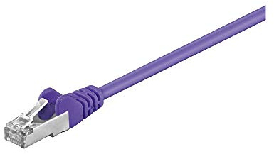 Goobay 95552 CAT 5e Patch Cable, SF/UTP, Violet, 1.5 m Length
