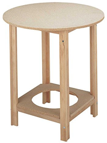 Aranaz - Mesa Camilla Redonda Haya, 80 x 75 cm