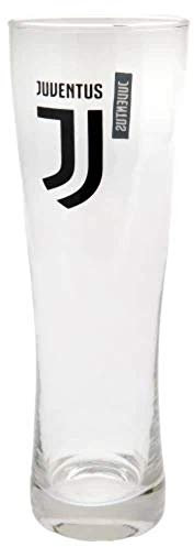 JUVENTUS Calice da birra da calcio con logo FC (misura unica) (trasparente)