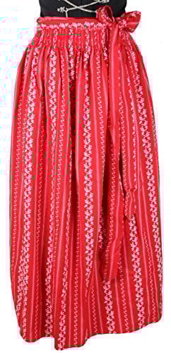 Stockerpoint Schürze Sc-195 Dirndlschürzen, Rojo (Red), 4 para Mujer