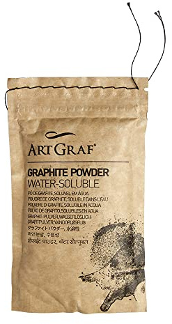 Art Graf Water Soluble Graphite Powder 100g Bag, Gray