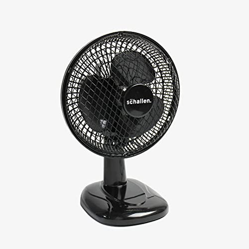 Branded 6 Electric Portable Air Cooling Desktop Office and Home Desk Fan - Black