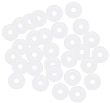 uxcell Silicone O-Rings, 4mm OD 1mm ID 1.5mm Width VMQ Seal Gasket for Compressor Valves Pipe Repair, White, Pack of 30