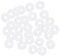 uxcell Silicone O-Rings, 4mm OD 1mm ID 1.5mm Width VMQ Seal Gasket for Compressor Valves Pipe Repair, White, Pack of 30
