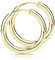 Materia Creolen Ohrringe Silber 925 gold 47mm groß leicht SO-83
