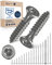 Edelstahlschrauben Torx Holzschrauben 6x140 Edelstahl V2A rostfrei Spanplattenschrauben für Holz Teilgewinde 6mm stark 140mm lang 10 Stück Schrauben Holz A2