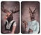 WENKO Herdabdeckplatte Universal Humanisation Female, 2er Set Herdabdeckung für alle Herdarten, Gehärtetes Glas, 30 x 52 cm, mehrfarbig