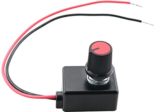 Ruiwaer 0-10V 1-10V LED Dimmer Knob Controller Rotary Switches for Dimmable Power Driver 34x22x36 mm