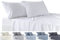 Todocama 4-teiliges Bettwäsche-Set, Spannbettlaken, Bettlaken, 2 Kissenbezüge, 50 x 80 cm, für Betten mit 135 x 135 x 190/200 cm, Weiß