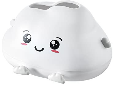 Banzimiao Kosmetiktücherbox, Feuchttücher-Box Papierhandtuch Box Cartoon Tissue Container Süßes Wolkendesign für Home-Wohnzimmer-Büro-Desktop-Papiertuchabdeckung Hoteldekoration 117-de