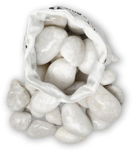 PGN White River Rocks for Plants - 5 Pounds - White Rocks with Smooth, Polished Surfaces - 1-3 Inch Stones for Planters, Aquarium Decorations, Vase, Fireplace, Landscaping, Outdoor Decor