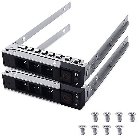 DXD9H SAS-SATA-Festplattengehäuse, kompatibel mit Dell PowerEdge-Servern der 14. Generation R440, R640, R740, R740xd, R840, R940, R6415, R7425, 2 Stück