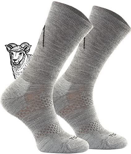 TODO BP LIGHT Chaussettes de randonnée fines en 34% mérinos pour hommes, femmes, de trekking, respirantes, antibactériennes, fonctionnelles en mélange de laine mérinos