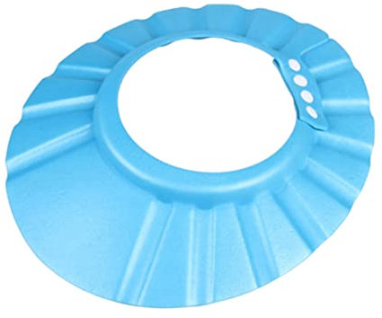 Gorra de baby shower, tapa de baño de bebé con tapa de la cabeza de baño de baño de baño de baño de baño para la tapa del baño para el sombrero de visor para bebé niños azules azules