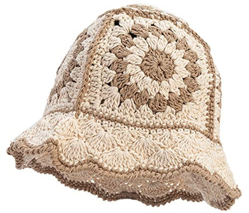 Longyangqk Frauen-Winter-Eimer-Hut-Mode-Strick-Cloche-Hut-Normallack-warme Häkel-Kappe