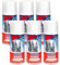 BESCH Espuma Nieve Artificial Spray Decoración Navidad para Arbol, Pulverización de Nieve, Bote Spray Efecto Nieve, Copos de Nieve (A-Nieve Decorativa 150ml, Pack 6)
