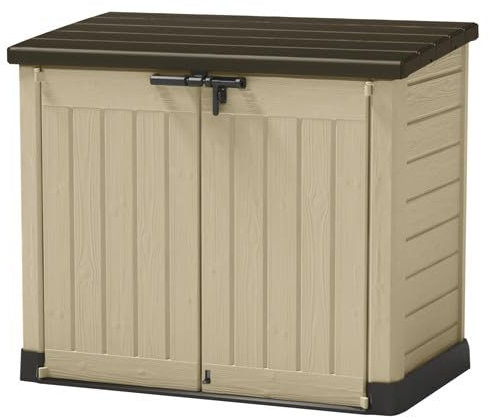 Keter Store It ARC Abri de jardin extérieur, capacité 1200 litres, taupe et beige