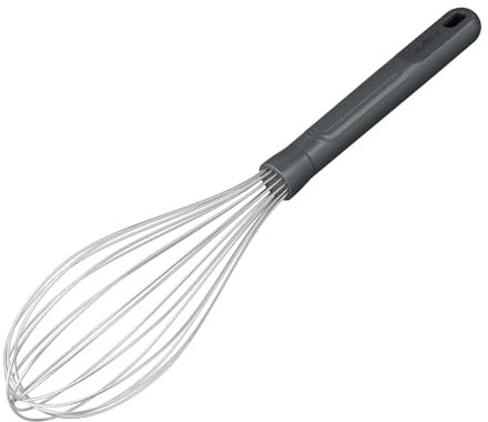 Zyliss Batidor Varillas de Cocina Maunual Grande Paja de Trigo/Acero Inoxidable, Batidor Profesional, Utensilio de Cocina, batidor Manual para Huevos,Beluga, 30 cm x 6,5 cm, Apto para lavavajillas
