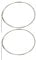 BQLZR Size 14 Piano Music Wire 3.28ft 0.825mm Dia for Broken Strings Repair Pack of 2