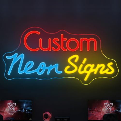 Letrero de neón personalizado, carácter luminoso, colores vibrantes, perfecto para señalización al aire libre y llamar la atención, ideal para decoración de bar, dormitorio, boda