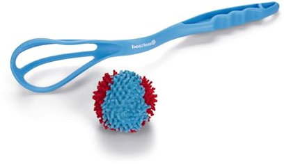 Beeztees Ballwerfer für Hunde + 4 Bälle | saugfähige Bälle | Ideal für Wasser | Hundespielzeug |