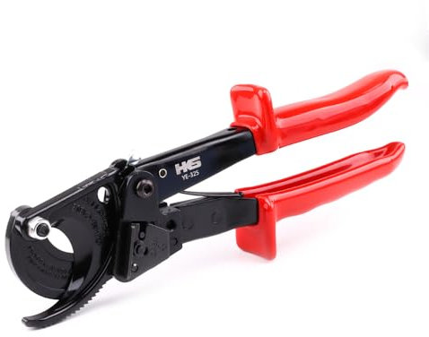 HKS Ratchet Cable Wire Cutter Heavy Duty for Cutting Electrical Aluminum Copper and Multi-core Cables up to 240mm²(AWG 500MCM)