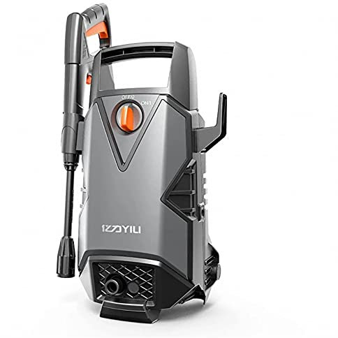 MLQUC Nettoyeur Haute Pression, Nettoyeur Haute Pression,Hine À Laver Portable 1400W À Faible Bruit À Main 100Bar Haute Pressionet Automatique Home Garden Nettoyage de Voiture