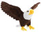 Warmhm Weißkopfseeadler-Puppe riesige Stofftiere Vogel Plüschtier Zootier Spielzeug für Kinder Geburtstagsgeschenk Adler-Partydekorationen Ausgestopftes Adler-Plüschtier PP Baumwolle