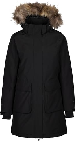 DLX Womens Padded Windproof Parka Jacket Removable Hood Ellington