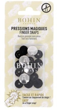 Bohin Boutons Pressions métal sans Pince 14mm argenté