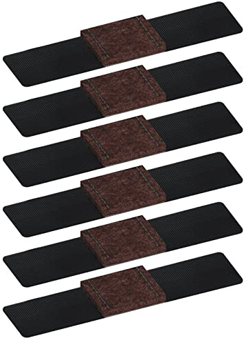 Selbstklebende Filz-Möbel-Pads zum Umwickeln von Stuhlschienen, Bodenschoner, rutschfeste Bodenschoner, 6 Stück