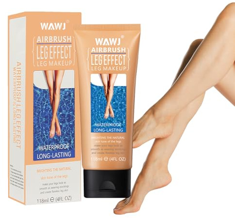 WAWJ® Bein Make Up Wasserfest, Leg Makeup Waterproof No Transfer, wasserdichte Grundierung für Körper-Make-up, zur Krampfadern Abdeckcreme (Wheat, 118ml)