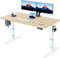 HUANUO Höhenverstellbarer Schreibtisch 140x70cm Ganze Tischplatte, Elektrisch Schreibtisch Höhenverstellbar 60-125cm, 3 Stufen-Beine-Design mit 120kg Tragfähigkeit & 2-Motor Elektrischer Stehpult