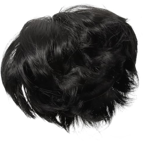 Artibetter Kurze Bobo Perücke mit Pony, Schwarz, Synthetische Faser