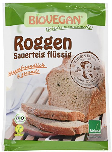 Bio Vegan Natursauerteig (Roggen) flüssig Bio Backzutat, 10er Pack (10 x 150 ml)