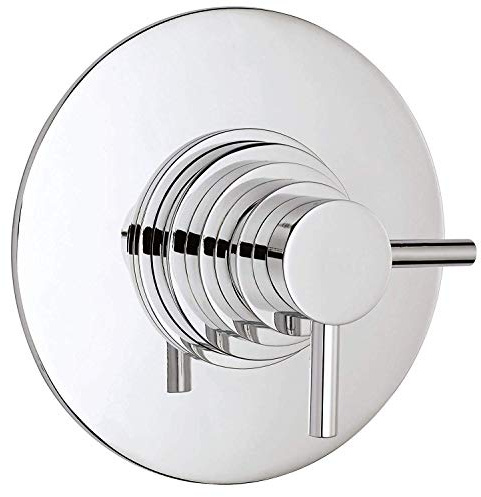 Hudson Reed JTY025 Tec Cross | Modern Bathroom Dual Concealed Valve, 185mm x 185mm, Chrome, Set of 4 Pieces