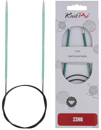 KnitPro International Rundstricknadel ZING 3,25 mm smaragd 40 cm, Grün